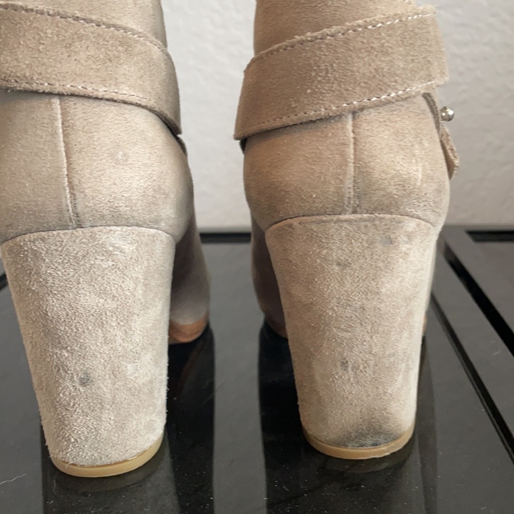 Rag And Bone Harrow Booties In Taupe Suede - image 7